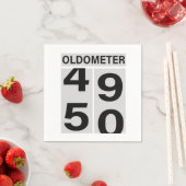 Serviette En Papier Oldometer 50e anniversaire (En situation)