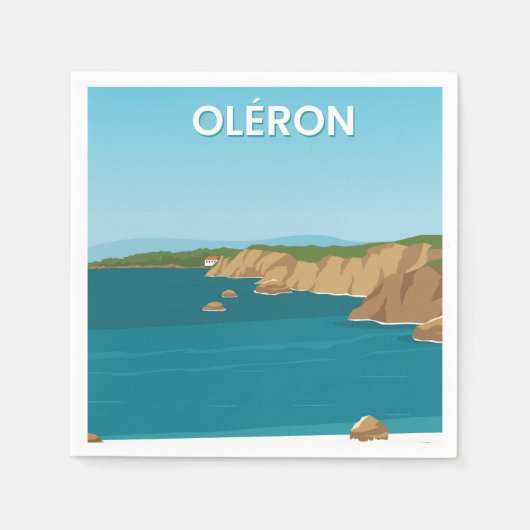 Serviette En Papier Oleron (Devant)