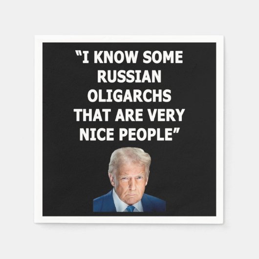 Serviette En Papier Oligarques (Devant)