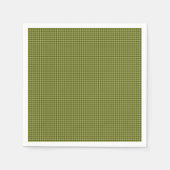 Serviette En Papier Olive Green En vichy PAPIER PARTY NAPKINS (Devant)