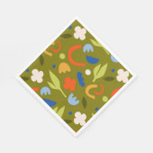 Serviette En Papier Olive Meadow (Coin)