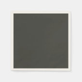 Serviette En Papier olive noire (couleur solide) (Devant)