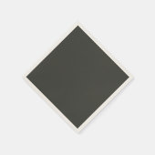 Serviette En Papier olive noire (couleur solide) (Coin)