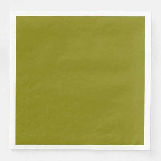 Serviette En Papier Olive Solid Color Personnaliser it (Devant)