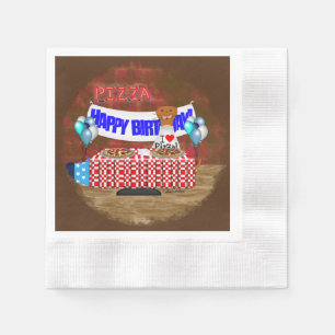 Serviette En Papier Oliver La Loutre a 6 Ans ! Joyeux Anniversaire