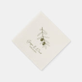 Serviette En Papier Olives (Coin)