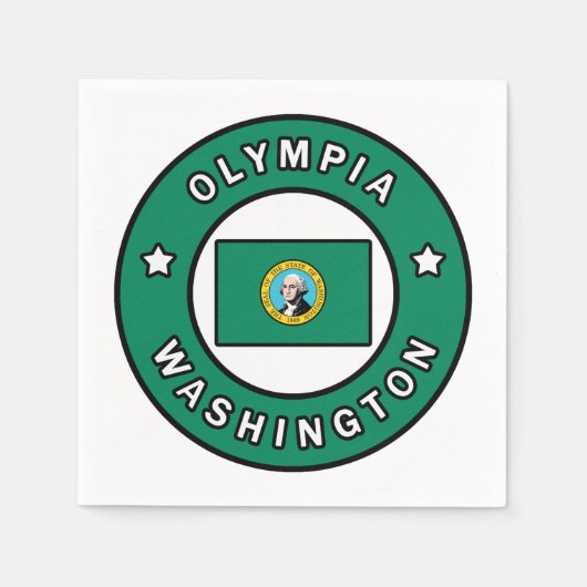 Serviette En Papier Olympia Washington (Devant)