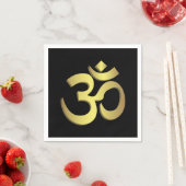 Serviette En Papier Om ( Aum ) Namaste yoga (En situation)