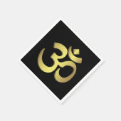 Serviette En Papier Om ( Aum ) Namaste yoga (Coin)