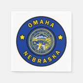 Serviette En Papier Omaha Nebraska (Devant)
