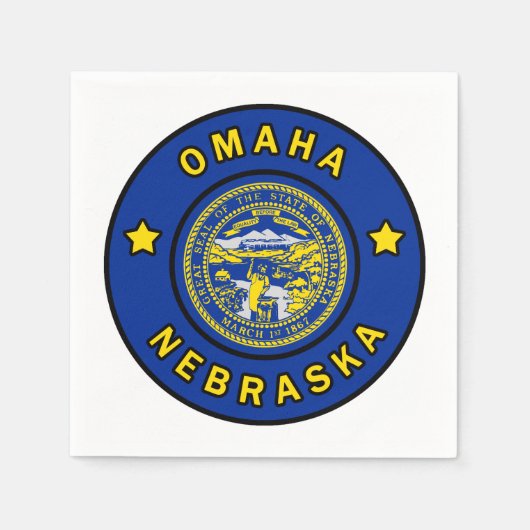 Serviette En Papier Omaha Nebraska (Devant)