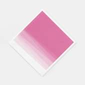 Serviette En Papier Ombre Aquarelle Rose Élégante (Coin)