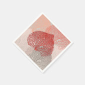 Serviette En Papier Ombre corail (Coin)