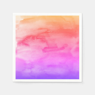 Serviette En Papier Ombre de peinture arc-en-ciel