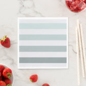 Serviette En Papier Ombre des rayures de menthe (En situation)