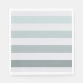 Serviette En Papier Ombre des rayures de menthe (Devant)