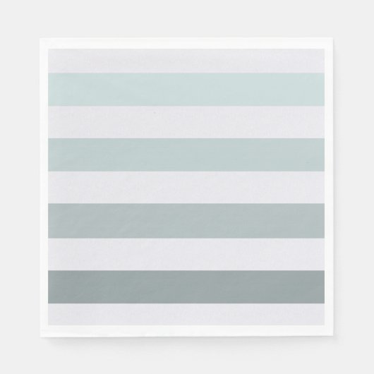 Serviette En Papier Ombre des rayures de menthe (Devant)