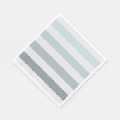 Serviette En Papier Ombre des rayures de menthe (Coin)
