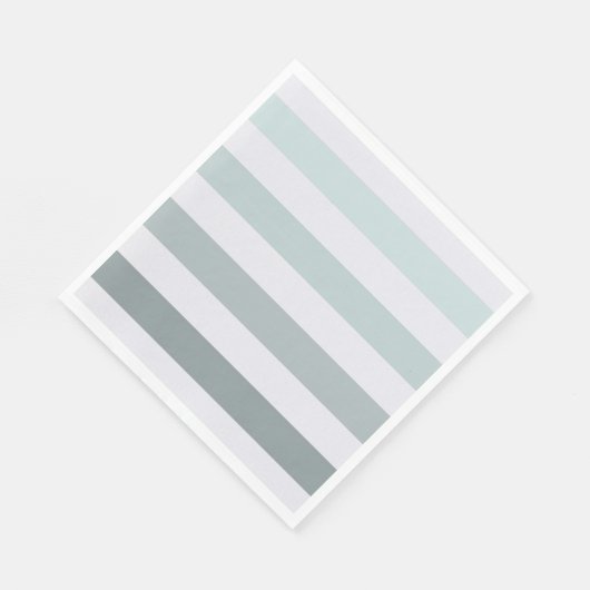 Serviette En Papier Ombre des rayures de menthe (Coin)