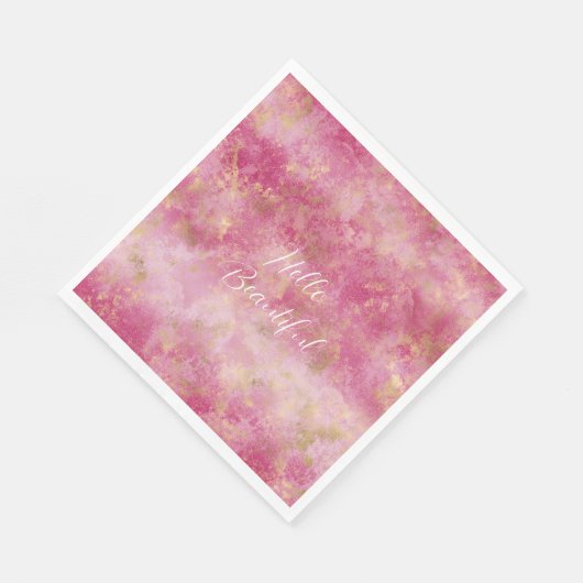 Serviette En Papier Ombre d'or cerisier de Bourgogne (Coin)