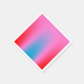 Serviette En Papier Ombre profondément Magenta rose à rouge et bleu Au (Coin)