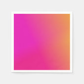 Serviette En Papier Ombre rose orange jaune (Devant)