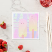 Serviette En Papier Ombre Summer Fun Ice Pops (En situation)