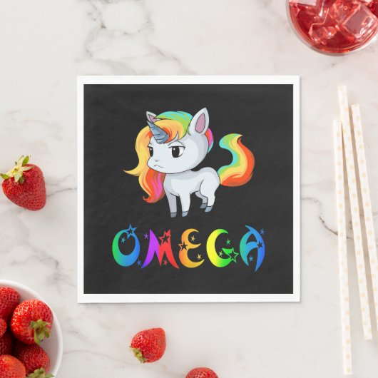 Serviette En Papier Omega Unicorn (En situation)