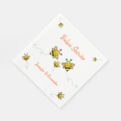 Serviette En Papier On a un bébé ! Baby shower couple (Coin)