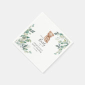 Serviette En Papier On attend le Baby shower des bois d'Eucalyptus (Coin)