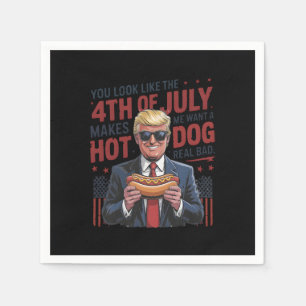 Serviette En Papier On Dirait Que Le 4 Juillet Me Fait Vouloir Un Chie