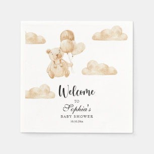 Serviette En Papier On peut attendre baby shower