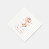 Serviette En Papier On peut attendre le Baby shower des ballons roses (Coin)