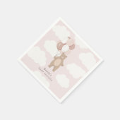 Serviette En Papier On Peut Attendre | Petites filles rose pâle (Coin)