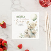 Serviette En Papier On peut attendre prématurément - mignon Baby showe (En situation)