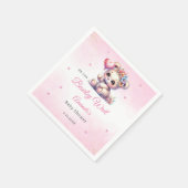Serviette En Papier On Peut Attendre Teddy Bear Baby shower (Coin)