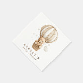 Serviette En Papier On Peut Attendre Teddy Bear Baby shower (Coin)