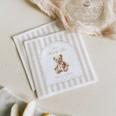 Serviette En Papier On peut attendre un Baby shower élégant