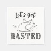 Serviette En Papier On se sert des serviettes de Thanksgiving (Devant)