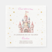 Serviette En Papier Once upon a time, Princess Birthday (Devant)