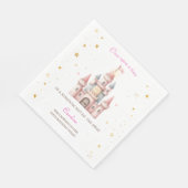 Serviette En Papier Once upon a time, Princess Birthday (Coin)