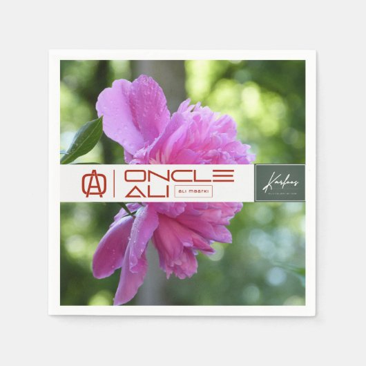 Serviette En Papier ONCLE ALI Papier Napkin (Devant)