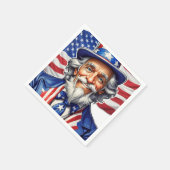 Serviette En Papier Oncle Sam USA (Coin)