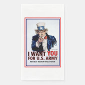 Serviette En Papier Oncle Sam veut que tu (Devant)