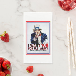 Serviette En Papier Oncle Sam veut que tu