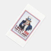 Serviette En Papier Oncle Sam veut que tu (Coin)