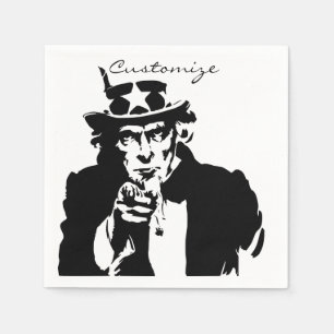 Serviette En Papier Oncle Sam veut que tu tonnais