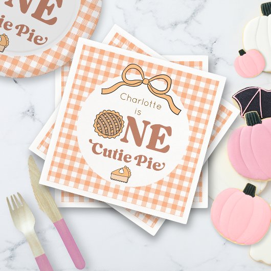 Serviette En Papier One Cutie Pie 1st Birthday