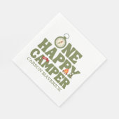 Serviette En Papier One Happy Camper Boys Birthday  (Coin)