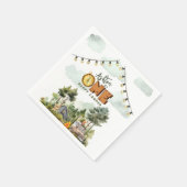 Serviette En Papier One Happy Camper First Birthday (Coin)